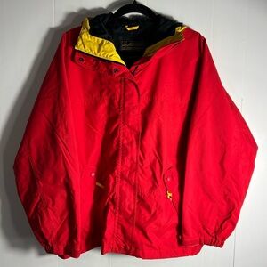 Eddie Bauer Women Outdoor Outfitter Gore Tex Hooded Lightweight Rain Jacket T24